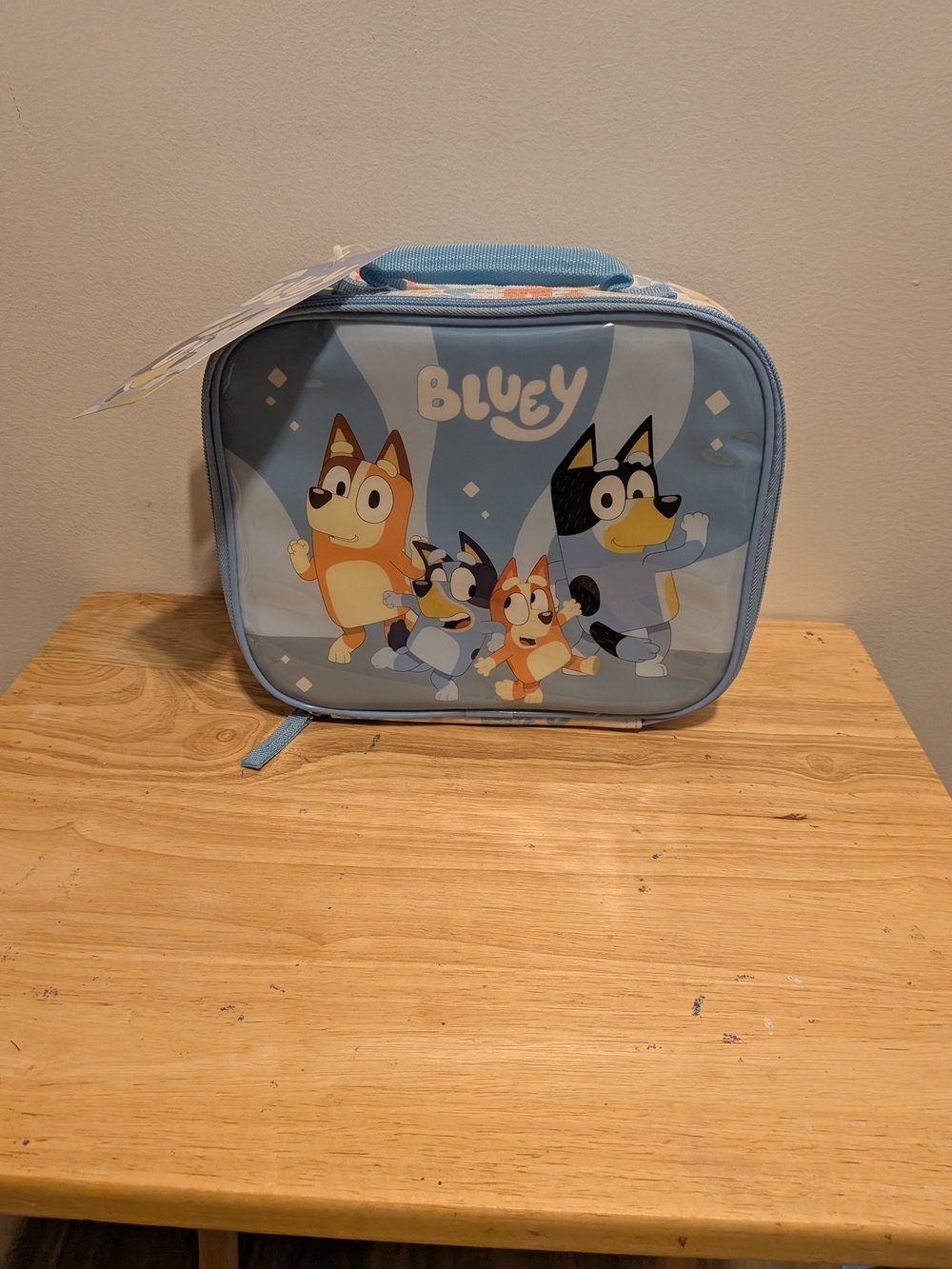 Bluey Light Blue Kids Lunch Bag with Handle